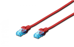 Product image: Network cable Digitus UTP patch Cat5e 0,5m (red)