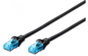 Product image: Network cable Digitus UTP patch Cat5e 0,5m (black)