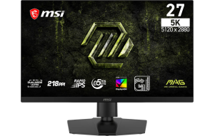 Product image: Monitor MSI MAG 271KPD7 / 68,6 cm (27") / 5120x2880 (5K) / Rapid IPS / 5K:75Hz, QHD:300Hz / 0.5 ms (Min.) (GTG) / 350 nits / 1500:1 / adjustable height