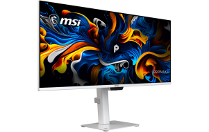 Product image: Monitor MSI PRO MAX 341QPXW14G / 86,4 cm (34") / 3440x1440 (UWQHD) / QD-OLED / 144 Hz / 0.03 ms (GTG) / 300 nits / 1500000:1 / KVM / adjustable height