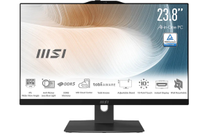 Product image: All-in-One PC MSI Modern AM242TP 1M-2021XEU Core 5 / 16GB / 512GB SSD / 24" FHD / Touchscreen / Windows 11 Pro (black)