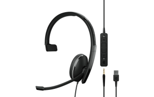 Product image: EPOS ADAPT 135T USB II, mono wired headband headset
