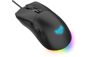 Product image: BYTEZONE Ghost Wired Gaming Mouse / RGB (16.8M colors) / max DPI 19K / optical / paracord cable (black)