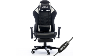 Product image: Gaming chair Bytezone CARBON, massage cushion / Bluetooth speakers (black)