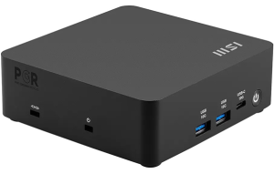 Product image: Mini desktop computer MSI Cubi NUC AI 1UMG-073BEU Core Ultra 7 / 16GB / 1TB SSD / Wi-Fi 6E + BT / 2x2.5Gbps / Windows 11 Pro (black)