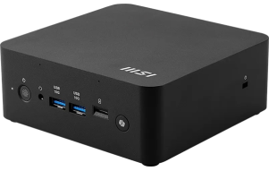 Product image: Mini desktop computer MSI Cubi NUC AI+ 2MG-022BEU barebone Core Ultra 5 / 16GB / Wi-Fi 6E + BT / 2x2.5Gbps (black)