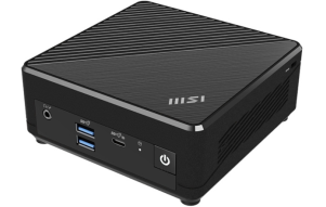 Product image: Mini desktop computer MSI Cubi N ADL S-225BEU Intel N100 / 8GB / 512GB SSD / WiFi 5 + BT 5.0 / 2x1Gbps / Windows 11 Pro / black