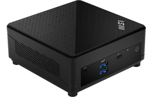 Product image: MSI Cubi 5 1M Mini Desktop Computer / Core 5 / 8GB DDR5 / 512GB SSD / WiFi 6E + BT 5.3 / 1x2.5Gbps + 1x1Gbps Windows 11 Pro (black)