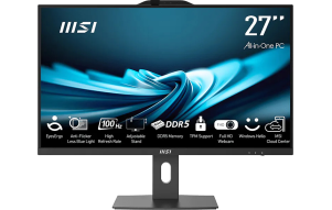 Product image: All-in-One PC MSI PRO AP272P 14M-1085XEU Core i3 / 16 GB RAM / 512 GB SSD / 27" FHD / Windows 11 Pro (black)