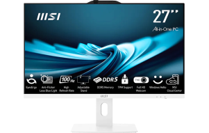 Product image: All-in-One PC MSI PRO AP272P 14M-1086XEU Core i3 / 16 GB RAM / 512 GB SSD / 27" FHD / Windows 11 Pro (white)