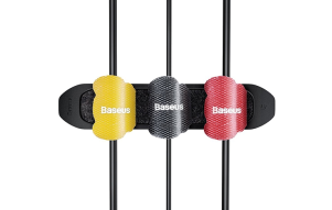 Product image: Cable organizer BASEUS Kaka FIXER (black)