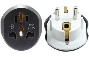 Product image: Converter US / UK / CN to EU (black-white)