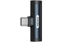 Adapter REMAX USB Type-C v USB Type-C + audio, RL-LA03a (črn) podrobno