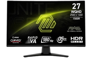 Product image: MSI MAG 274CQF Monitor 27" / WQHD / Rapid VA / 180Hz / 0.5ms GtG (Black)