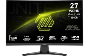 Product image: Display MSI MAG 275CQF E18 / 27" / WQHD / Rapid VA / 180Hz / 0.5ms (GtG) / curved / black