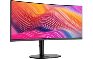 Product image: Monitor MSI Modern MD342CQP / 34" / UWQHD / VA / 120Hz / 1ms (MPRT) / curved / KVM / black - height adjustable - PD 98W