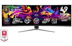Product image: Monitor MSI MPG 491CQPX QD-OLED 49" / DQHD / 240Hz / 0.03 ms (GTG) (black) - height adjustable