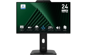 Product image: MSI PRO MP242PMG Monitor / 23.8" / FHD / IPS / 120Hz / 1ms (MPRT) / Black - Height Adjustable