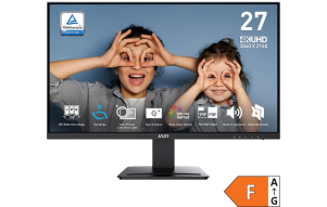Product image: MSI PRO MP273U Monitor / 27" / UHD / IPS / 60Hz / 4ms (GtG) / Black